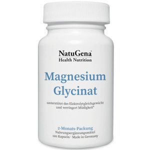 NatuGena Magnesium Glycinate – Muscle &amp; Nerve Support (120 Capsules)