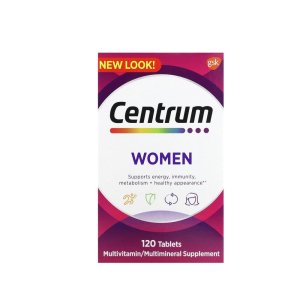 Centrum Women Multivitamin/multimineral Supplement, 120 Tablets – Supports Energy, Immunity, Metabolism &amp; Healthy Appearance