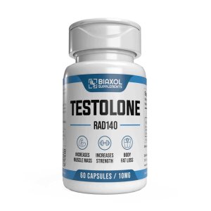 Bbiaxol Supplements Testolone Rad-140 – Muscle Mass, Strength &amp; Fat Loss – 10mg – 60 Capsules
