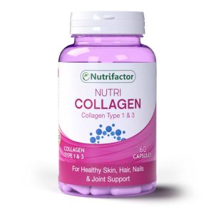 Nutrifactor Nutri Collagen – 60 Capsules | Type 1 &amp; 3 Collagen for Beauty &amp; Joint Health