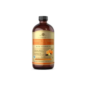 Solgar Liquid Calcium Magnesium Citrate with Vitamin D3 – Orange-Vanilla Flavored 473ml