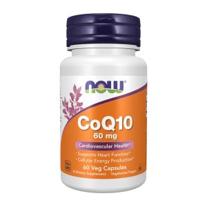 Now Foods Co Q10 60 Mg – Cardiovascular &amp; Heart Health – 60 Veg Capsules