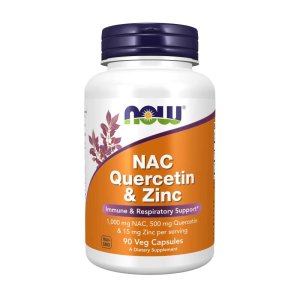 Now Foods Nac Quercetin Zinc – Immune &amp; Lung Support with 1000 Mg Nac – 90 Capsules