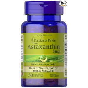 Puritan's Pride Astaxanthin 5mg - Antioxidant &amp; Skin Aging Support
