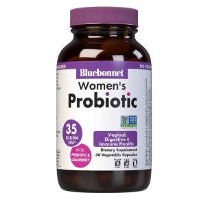 Bluebonnet Nutrition Women's Probiotic 35 Billion Cfu^ with Prebiotic &amp; Cranberry 30 Caps