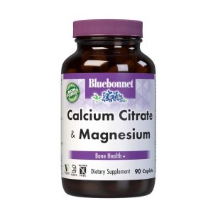 Bluebonnet Nutrition Calcium Citrate &amp; Magnesium 90 Caplets