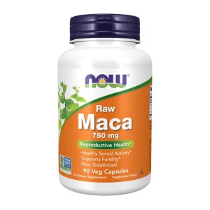 Now Foods Raw Maca 750 Mg – Reproductive &amp; Fertility Support – Gelatinized Root for Healthy Sexual Activity – 90 Veg Capsules
