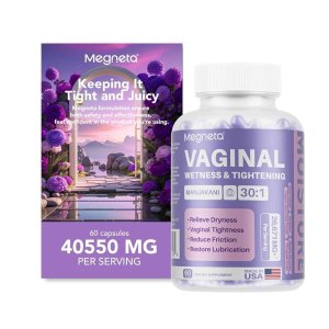 Megneta Vaginal Wetness &amp; Tightening Manjakani 30:1, 60 Capsules, 40550 Mg per Serving, Made in Usa