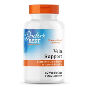 Doctor's Best Vein Support with Dios Vein &amp; Mena Q7 Veggie Caps 60 Count