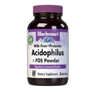 Bluebonnet Nutrition Milk Free Probiotic Acidophilus &amp; Fos Powder 84g