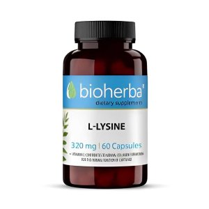 Bioherba L-Lysine 320mg – Essential Amino Acid for Immune &amp; Skin Health, 60 Capsules