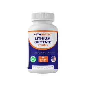 Vitamatic Lithium Orotate 20mg 90 Capsules