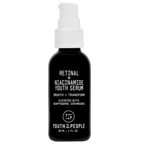 Youth To The People Retinal + Niacinamide Youth Serum – Smooth &amp; Transform | With Adaptogens &amp; Ceramides (30ml)