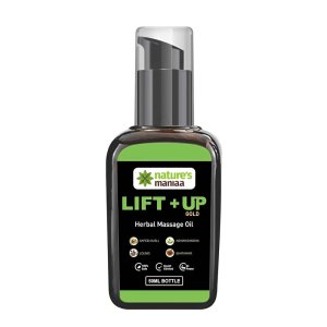 Nature's Maniaa Lift+up Gold – Herbal Massage Oil with Ashwagandha, Lolno &amp; Shatawar – 50ml