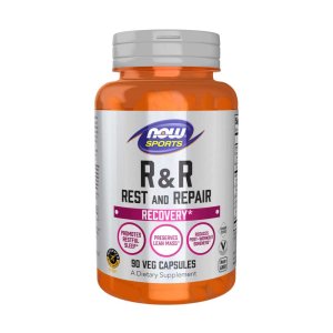 Now Sports R &amp; R Rest and Repair – Night Recovery &amp; Relaxation Formula – 90 Veg Capsules