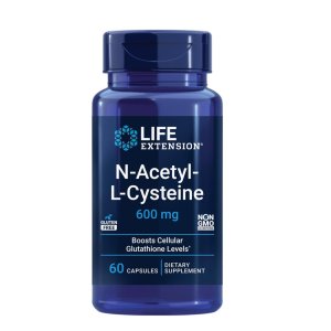Life Extension N-Acetyl-L-Cysteine (NAC) 600mg – Cellular Glutathione &amp; Antioxidant Support | 60 Capsules, Non-GMO, Gluten-Free