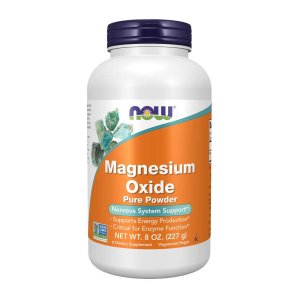 Now Foods Magnesium Oxide Powder – Nervous System &amp; Metabolic Support – 8 Oz (227 G)