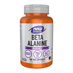 Now Sports Beta-Alanine 750 Mg – Endurance &amp; Muscle Buffering Support – 120 Veg Capsules