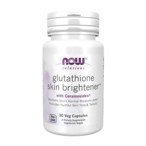 Now Foods Glutathione Skin Brightener™ – Ceramosides® Complex Formula – Skin Tone &amp; Texture Support – 30 Veg Capsule