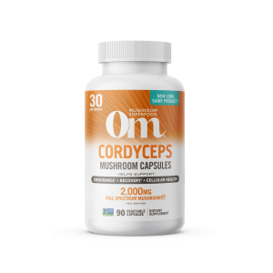 Cordyceps Mushroom Capsules By Om Mushroom Superfood - Supports In Endurance, Recovery &amp; Cellular Health
