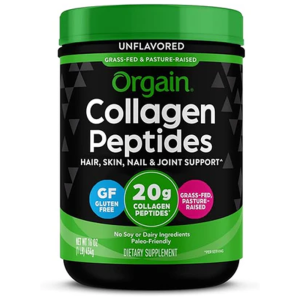 Orgain Collagen Peptides - Grass-Fed, Unflavored - Hair, Skin &amp; Joint Support - 20g Protein - 454g