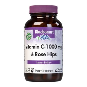 Bluebonnet Nutrition Vitamin C-1000 Mg &amp; Rose Hips 180 Caps