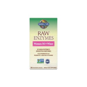 Garden of Life RAW Enzymes Women 50 &amp; Wiser Digestive Health 90 Capsules