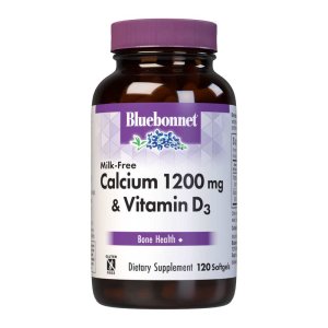 Bluebonnet Nutrition CALCIUM 1200 mg &amp; VITAMIN D3 (MILK-FREE) 120 softgels
