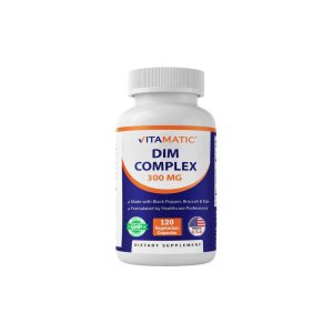 Vitamatic DIM Supplement Complex for Women &amp; Men 300mg 120 Veg Capsules