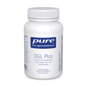 DGL Plus By Pure Encapsulations - Licorice Root Extract with Aloe, Slippery Elm &amp; Marshmallow (60 Capsules)