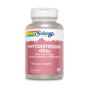 Solaray PhytoEstrogen Supplement - Wild Yam, Black Cohosh &amp; Dong Quai for Hormonal Balance