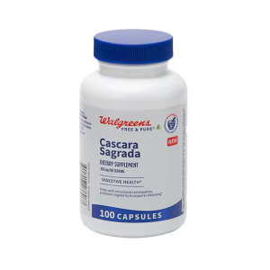 Walgreens Free &amp; Pure Cascara Sagrada 450MG Capsules - Helps In Digestive Health