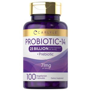 Carlyle Nutritionals Pre &amp; Probiotics 25 Billion CFU per serving | 100 Capsules