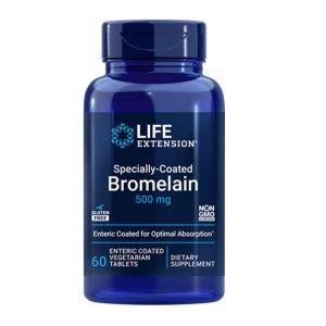 Life Extension Specially-Coated Bromelain 500 Mg, 60 Enteric-Coated Vegetarian Tablets