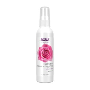 Now Foods Rosewater Rejuvenating Mist – Hydrating &amp; Refreshing Botanical Spray – Facial &amp; Body Mist – 118 M L