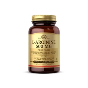 Solgar L-Arginine 500 Mg 100 Vegetable Capsules