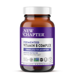 New Chapter Fermented Vitamin B Complex – Cellular Energy, Beauty &amp; Brain Support | 90 Capsules