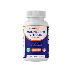 Vitamatic Magnesium Citrate 500mg per Serving 180 Vegetarian Capsules