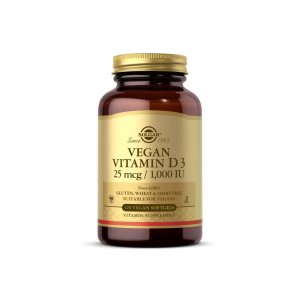 Solgar Vegan Vitamin D3 25 Mcg (1000 Iu) 60 Softgels