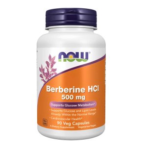 Now Foods Berberine H Cl 500mg – Supports Glucose Metabolism &amp; Cardiovascular Health – 90 Capsules