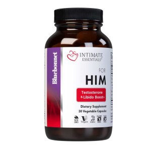 Bluebonnet Nutrition Intimate Essentials for Him Testosterone &amp; Libido Boost 30 Caps