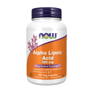 NOW Foods Alpha Lipoic Acid with Vitamins C &amp; E 120 Capsules