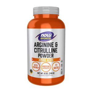 Now Sports Arginine &amp; Citrulline Powder – Nitric Oxide Booster 340g