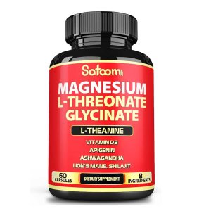 Satoomi Magnesium L-Threonate &amp; Glycinate – 60 Capsules