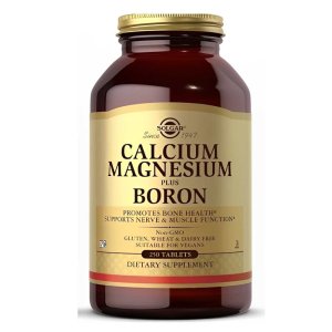 Solgar Calcium Magnesium Plus Boron – Bone Health &amp; Muscle Function Support, 250 Tablets